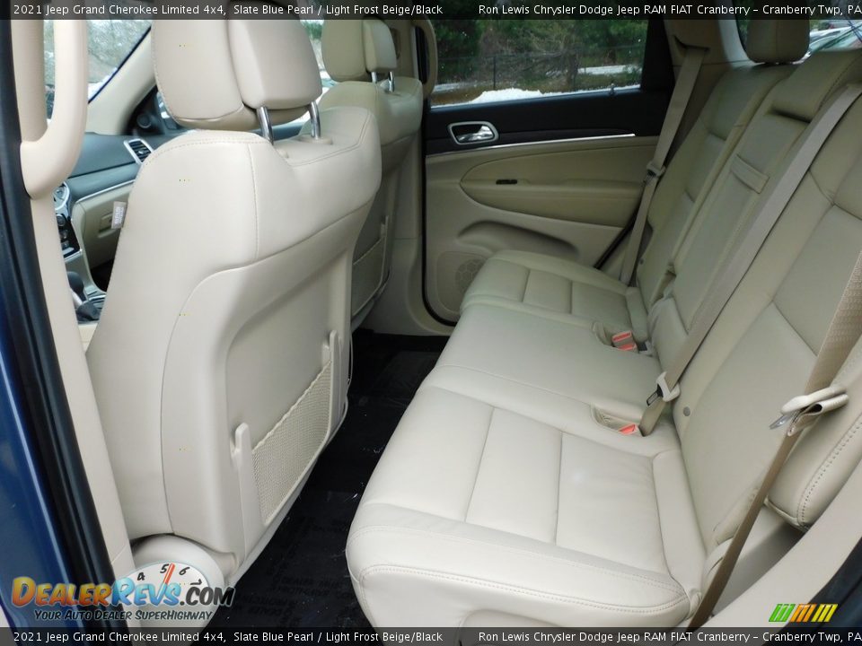 2021 Jeep Grand Cherokee Limited 4x4 Slate Blue Pearl / Light Frost Beige/Black Photo #12