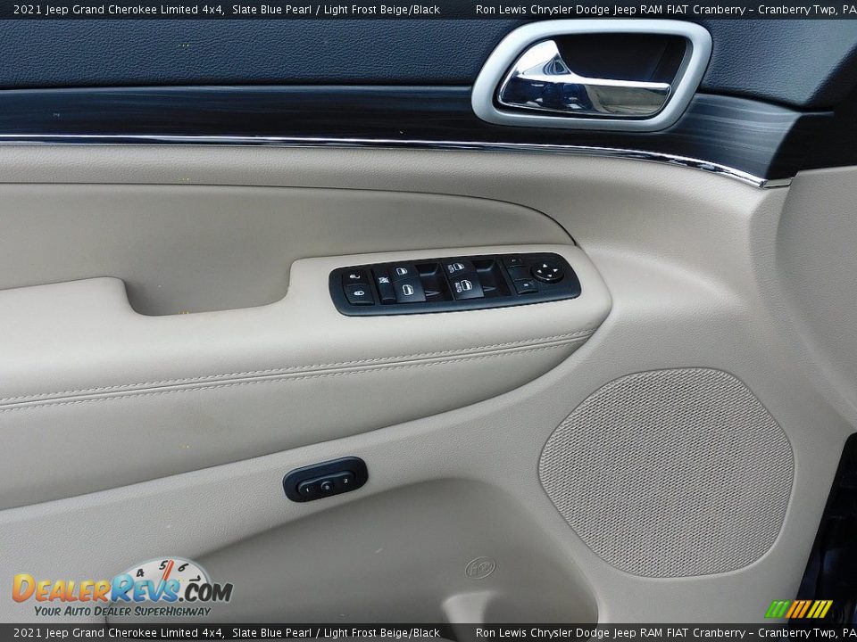 2021 Jeep Grand Cherokee Limited 4x4 Slate Blue Pearl / Light Frost Beige/Black Photo #14