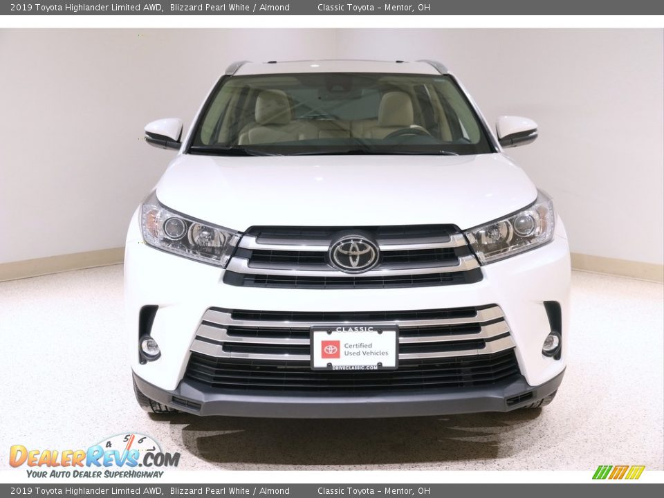 2019 Toyota Highlander Limited AWD Blizzard Pearl White / Almond Photo #2