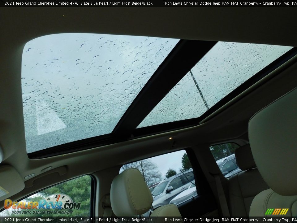 2021 Jeep Grand Cherokee Limited 4x4 Slate Blue Pearl / Light Frost Beige/Black Photo #15