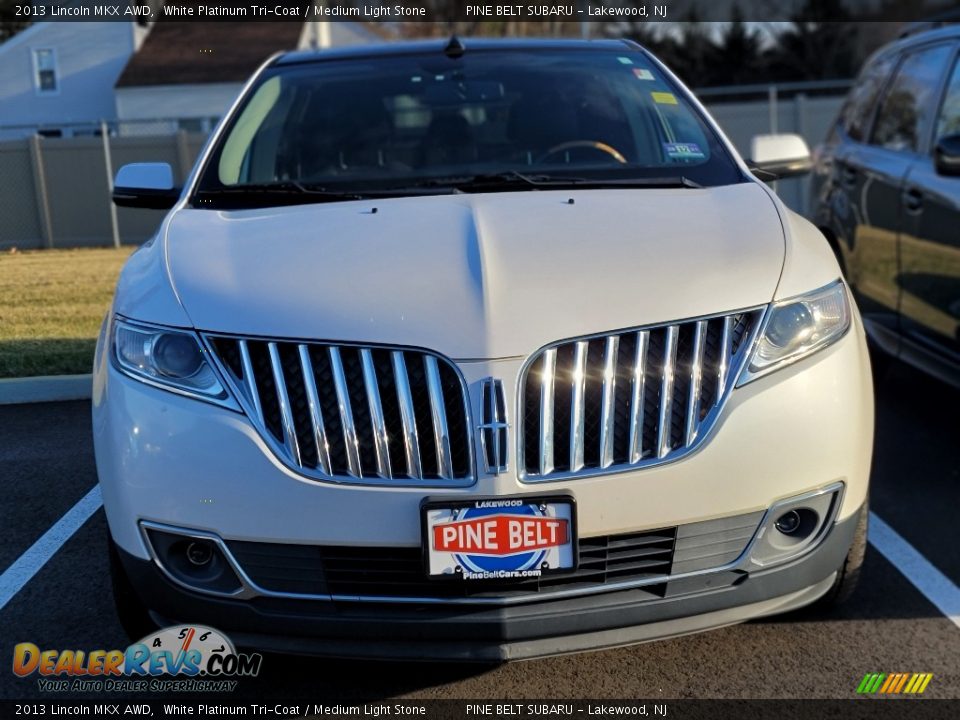 2013 Lincoln MKX AWD White Platinum Tri-Coat / Medium Light Stone Photo #2