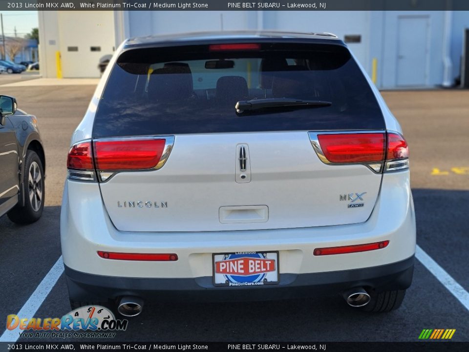 2013 Lincoln MKX AWD White Platinum Tri-Coat / Medium Light Stone Photo #3