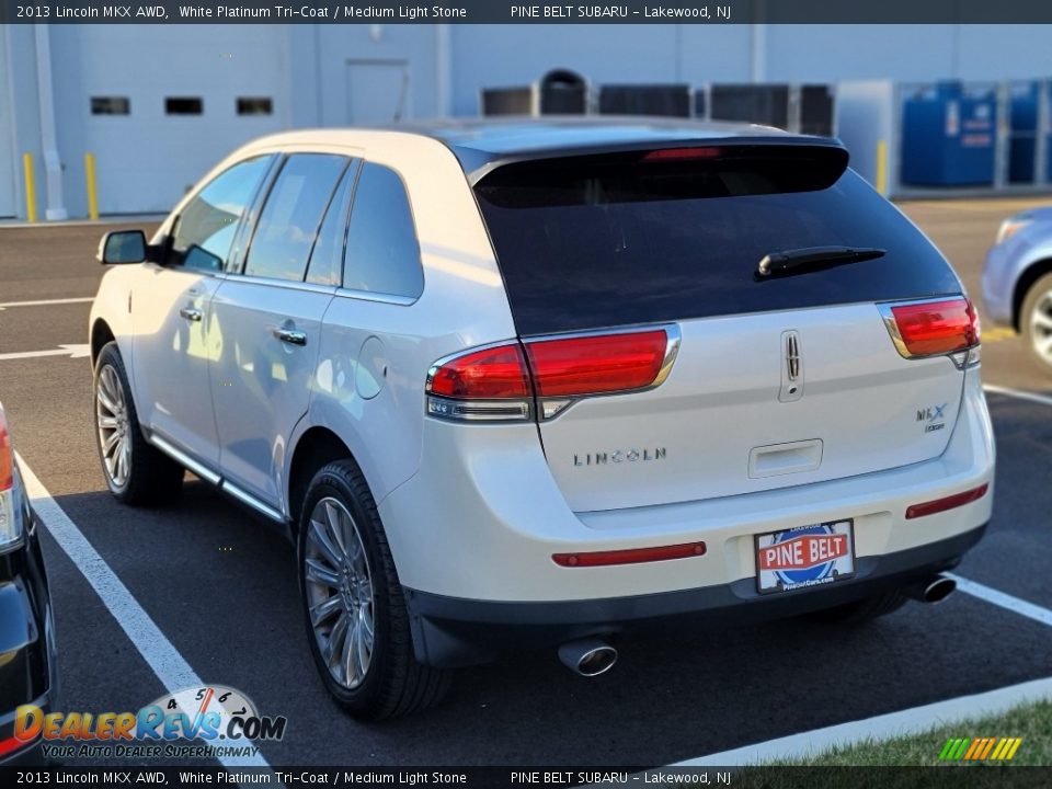 2013 Lincoln MKX AWD White Platinum Tri-Coat / Medium Light Stone Photo #4