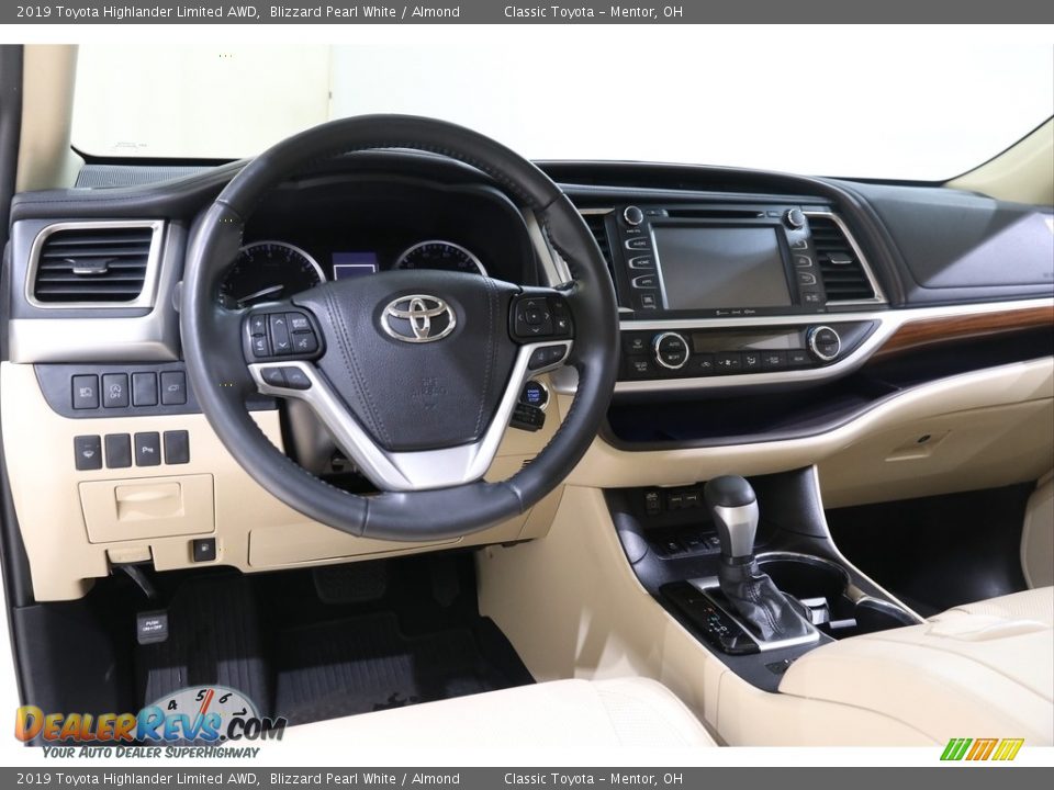 2019 Toyota Highlander Limited AWD Blizzard Pearl White / Almond Photo #6