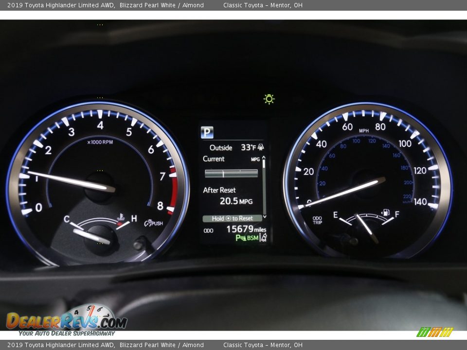 2019 Toyota Highlander Limited AWD Blizzard Pearl White / Almond Photo #8