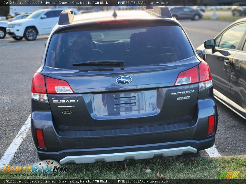 2012 Subaru Outback 2.5i Limited Graphite Gray Metallic / Off Black Photo #3