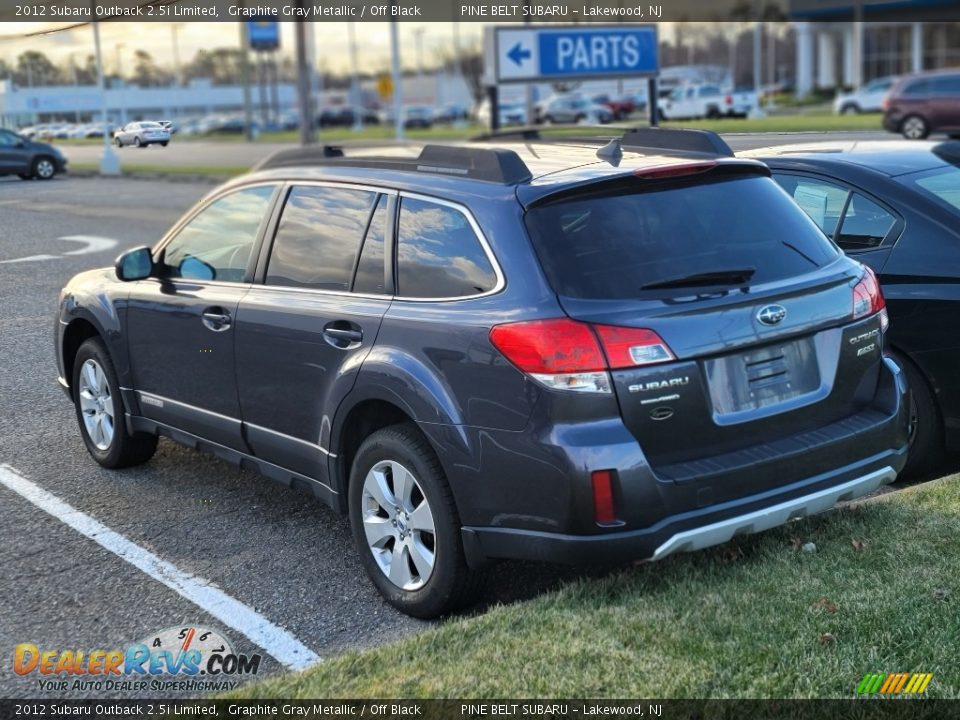 2012 Subaru Outback 2.5i Limited Graphite Gray Metallic / Off Black Photo #4