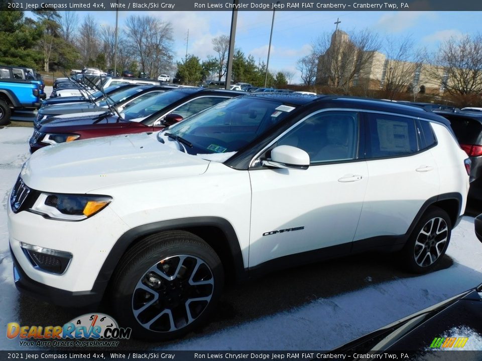 2021 Jeep Compass Limited 4x4 White / Black/Ski Gray Photo #8