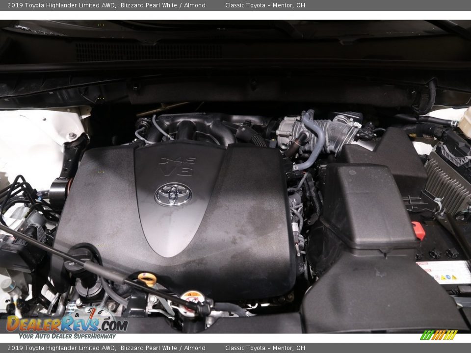 2019 Toyota Highlander Limited AWD Blizzard Pearl White / Almond Photo #22