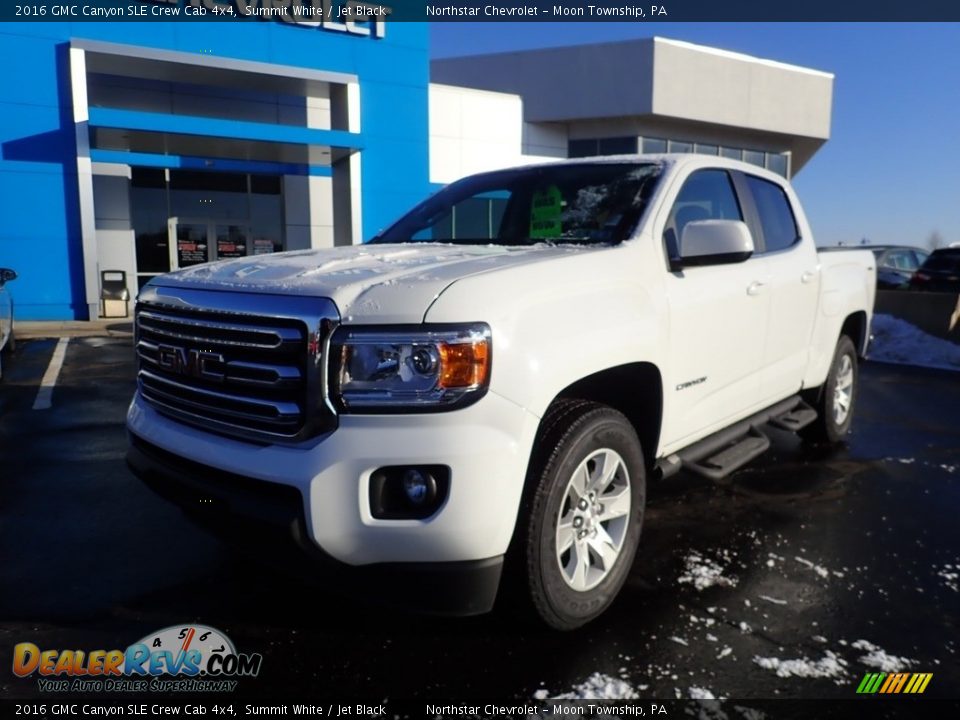 2016 GMC Canyon SLE Crew Cab 4x4 Summit White / Jet Black Photo #2