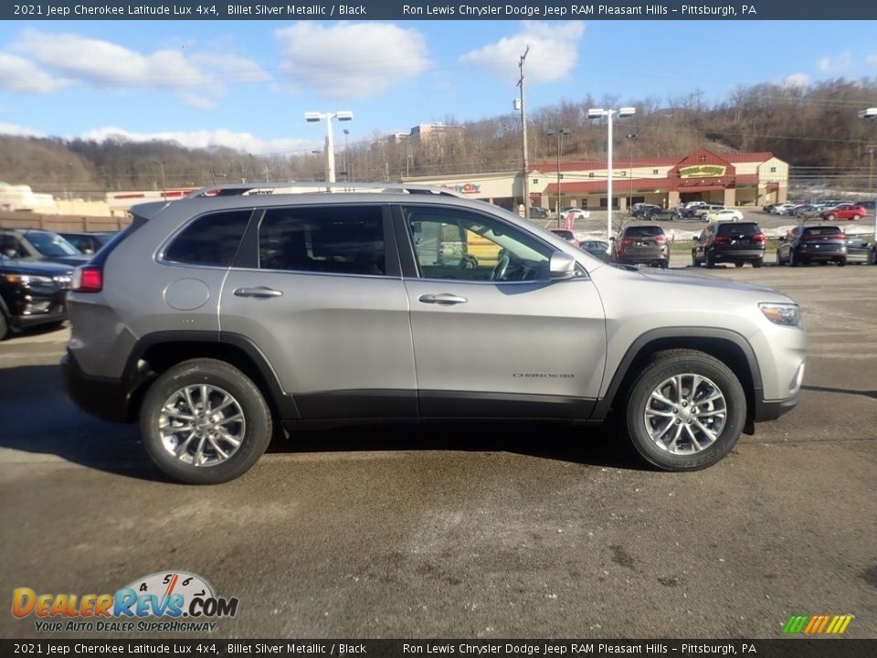 2021 Jeep Cherokee Latitude Lux 4x4 Billet Silver Metallic / Black Photo #4