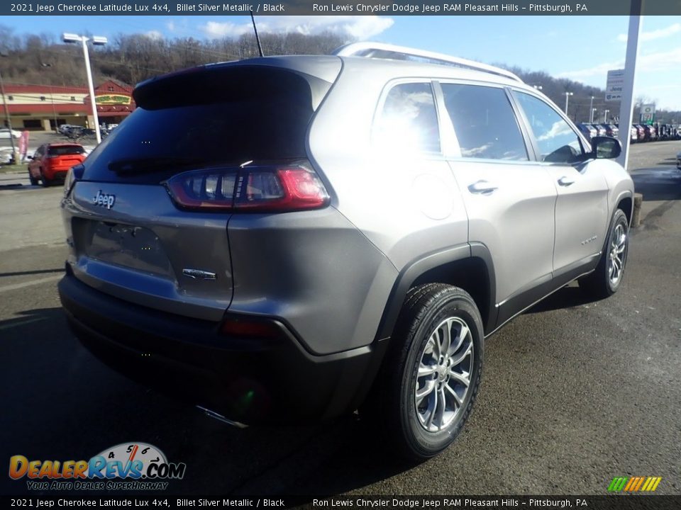 2021 Jeep Cherokee Latitude Lux 4x4 Billet Silver Metallic / Black Photo #5