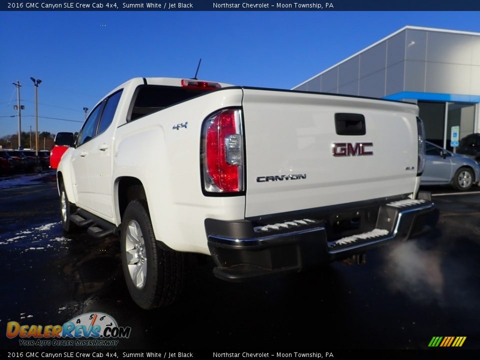 2016 GMC Canyon SLE Crew Cab 4x4 Summit White / Jet Black Photo #5