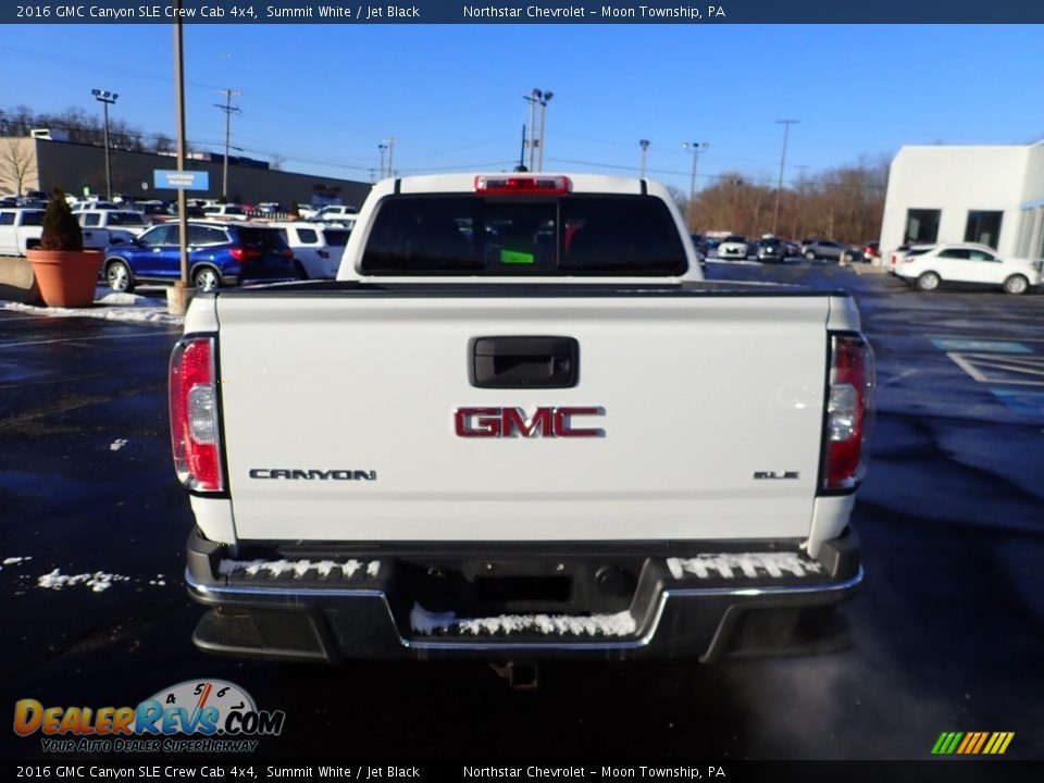 2016 GMC Canyon SLE Crew Cab 4x4 Summit White / Jet Black Photo #6