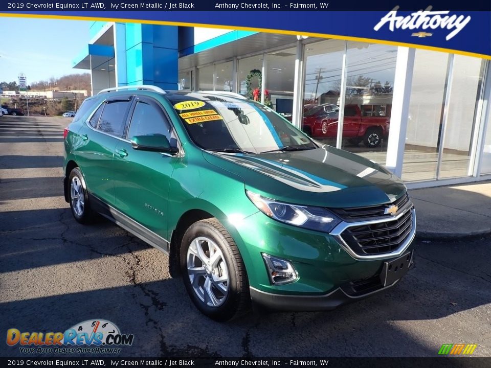 2019 Chevrolet Equinox LT AWD Ivy Green Metallic / Jet Black Photo #1