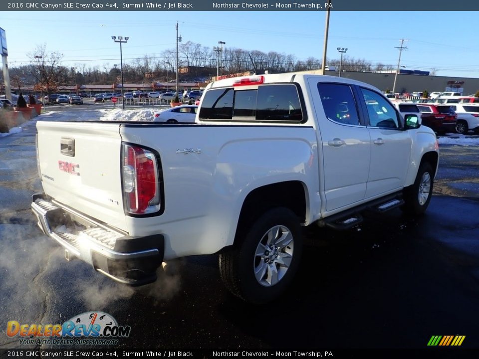 2016 GMC Canyon SLE Crew Cab 4x4 Summit White / Jet Black Photo #8