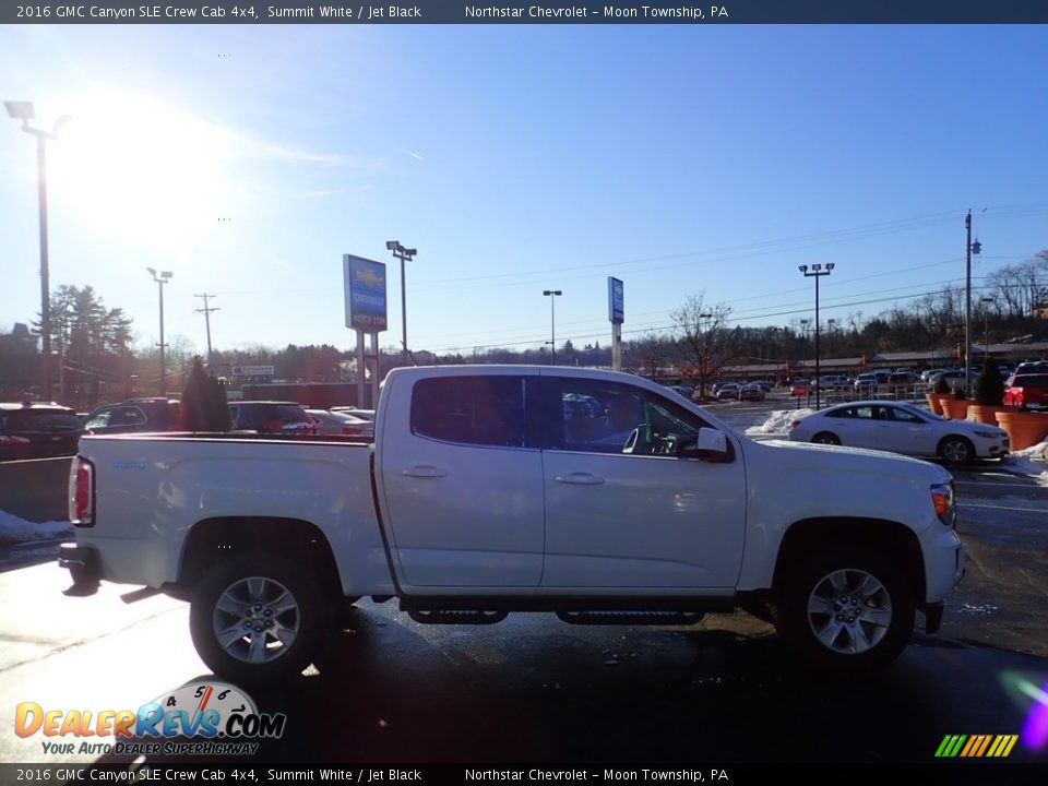 2016 GMC Canyon SLE Crew Cab 4x4 Summit White / Jet Black Photo #9