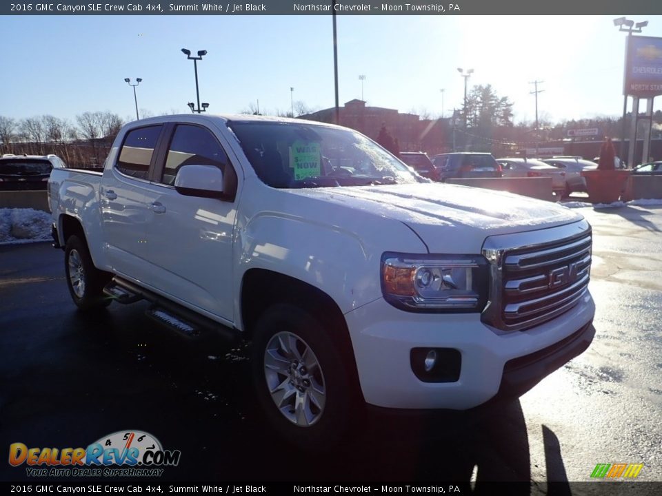 2016 GMC Canyon SLE Crew Cab 4x4 Summit White / Jet Black Photo #10