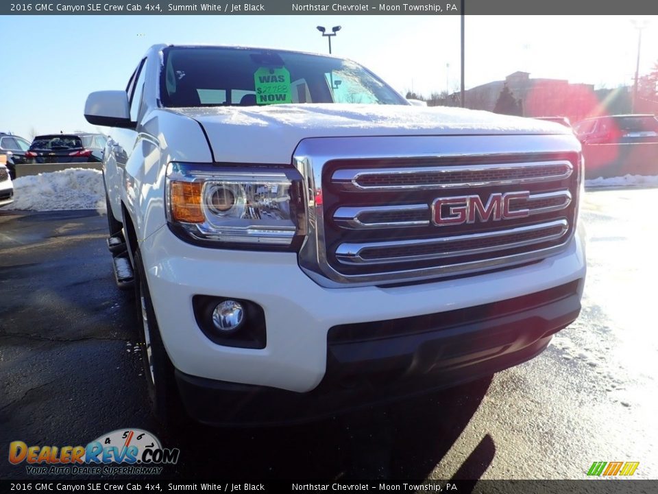 2016 GMC Canyon SLE Crew Cab 4x4 Summit White / Jet Black Photo #11