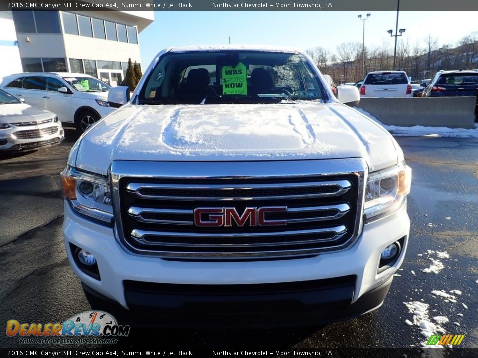 2016 GMC Canyon SLE Crew Cab 4x4 Summit White / Jet Black Photo #12