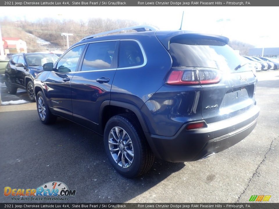 2021 Jeep Cherokee Latitude Lux 4x4 Slate Blue Pearl / Ski Gray/Black Photo #8