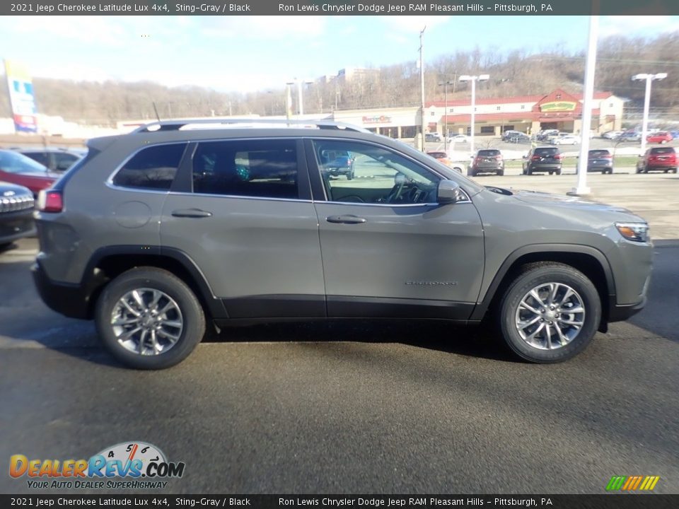 2021 Jeep Cherokee Latitude Lux 4x4 Sting-Gray / Black Photo #4