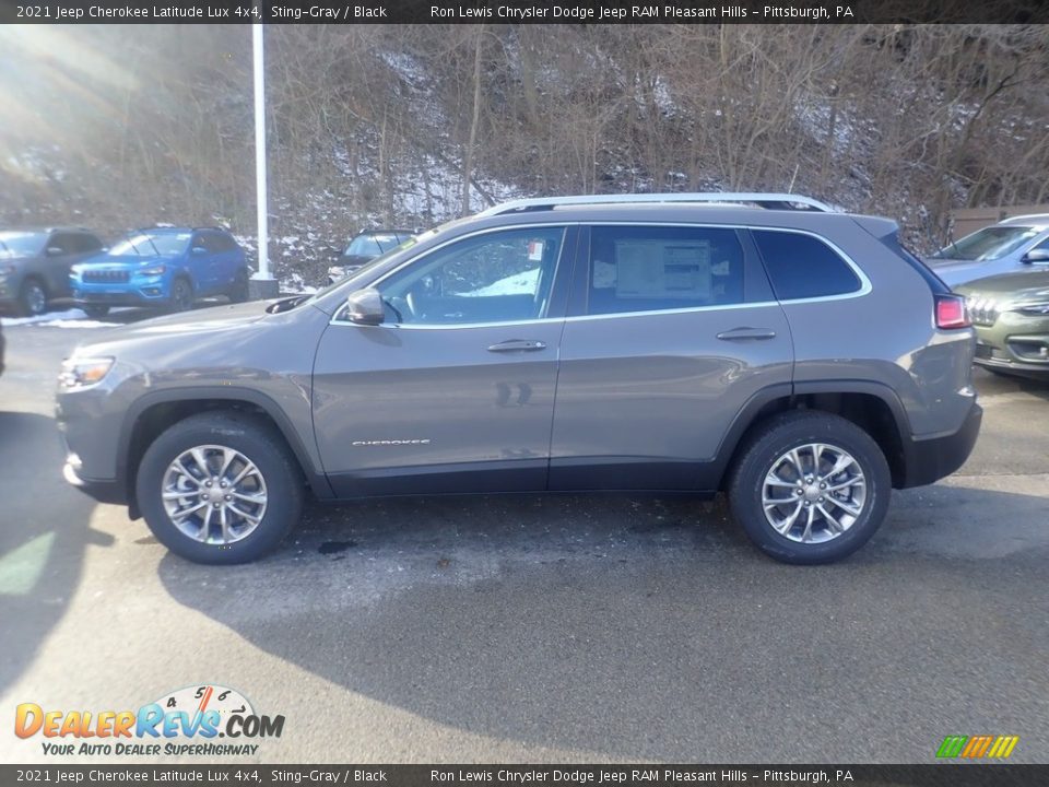 2021 Jeep Cherokee Latitude Lux 4x4 Sting-Gray / Black Photo #7