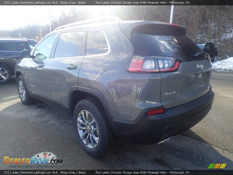 2021 Jeep Cherokee Latitude Lux 4x4 Sting-Gray / Black Photo #8