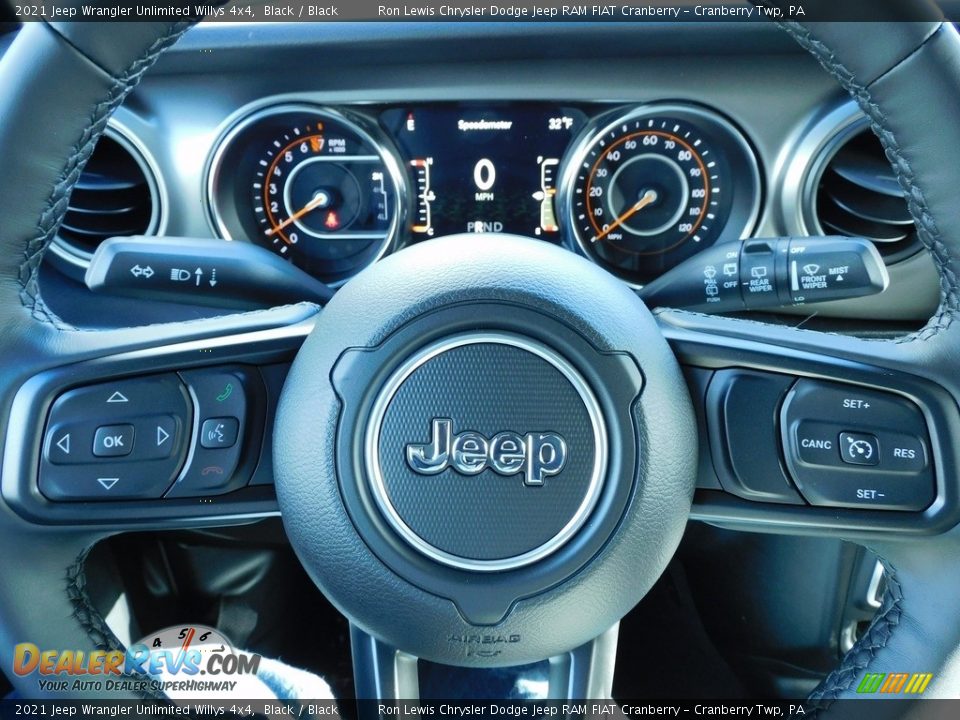2021 Jeep Wrangler Unlimited Willys 4x4 Steering Wheel Photo #19