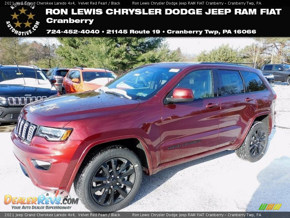 2021 Jeep Grand Cherokee Laredo 4x4 Velvet Red Pearl / Black Photo #1