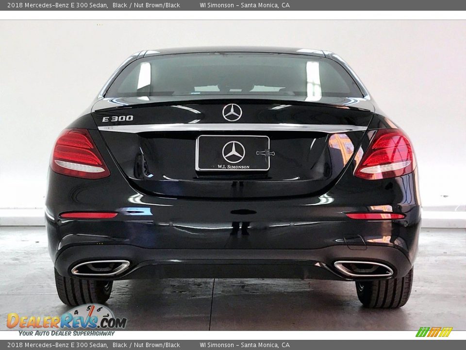 2018 Mercedes-Benz E 300 Sedan Black / Nut Brown/Black Photo #3