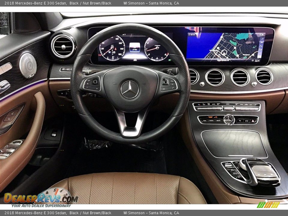 2018 Mercedes-Benz E 300 Sedan Black / Nut Brown/Black Photo #4