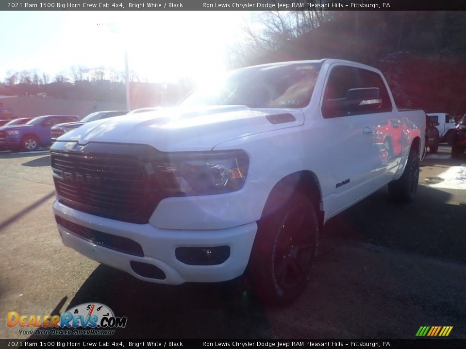 2021 Ram 1500 Big Horn Crew Cab 4x4 Bright White / Black Photo #1