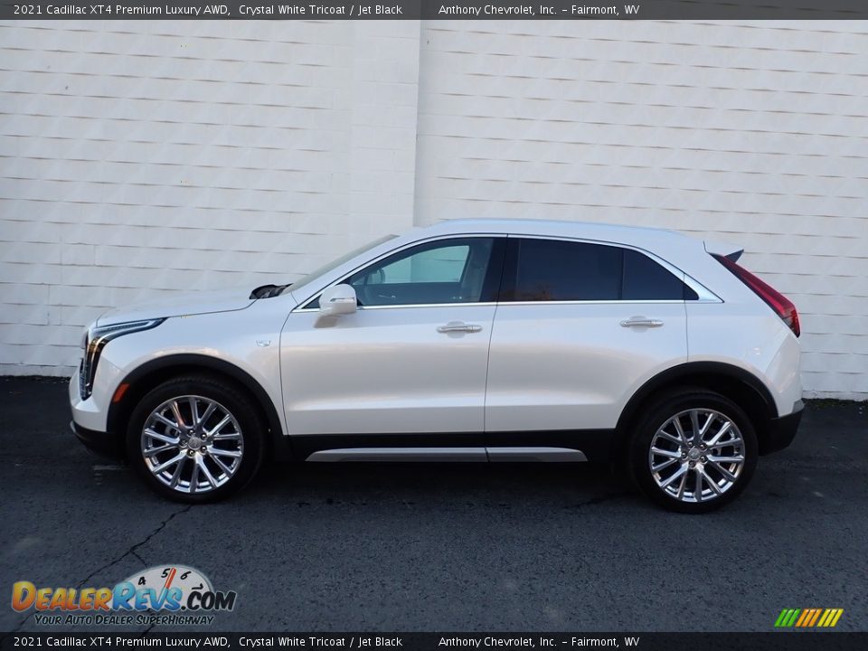 Crystal White Tricoat 2021 Cadillac XT4 Premium Luxury AWD Photo #3