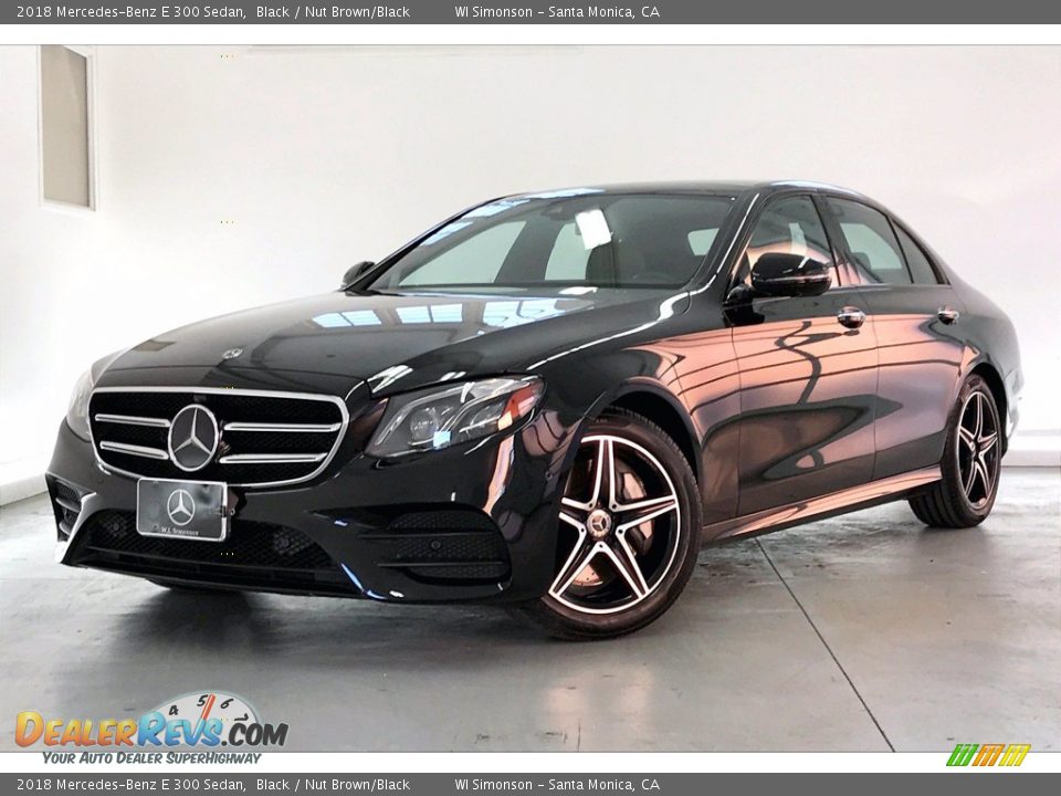 2018 Mercedes-Benz E 300 Sedan Black / Nut Brown/Black Photo #12