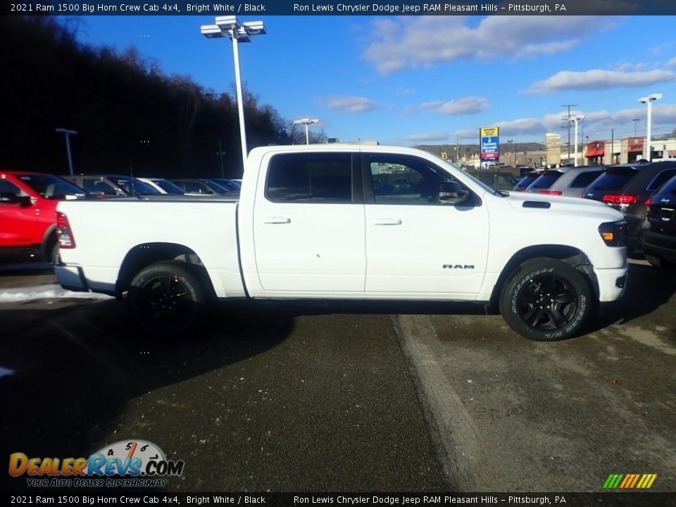 2021 Ram 1500 Big Horn Crew Cab 4x4 Bright White / Black Photo #4