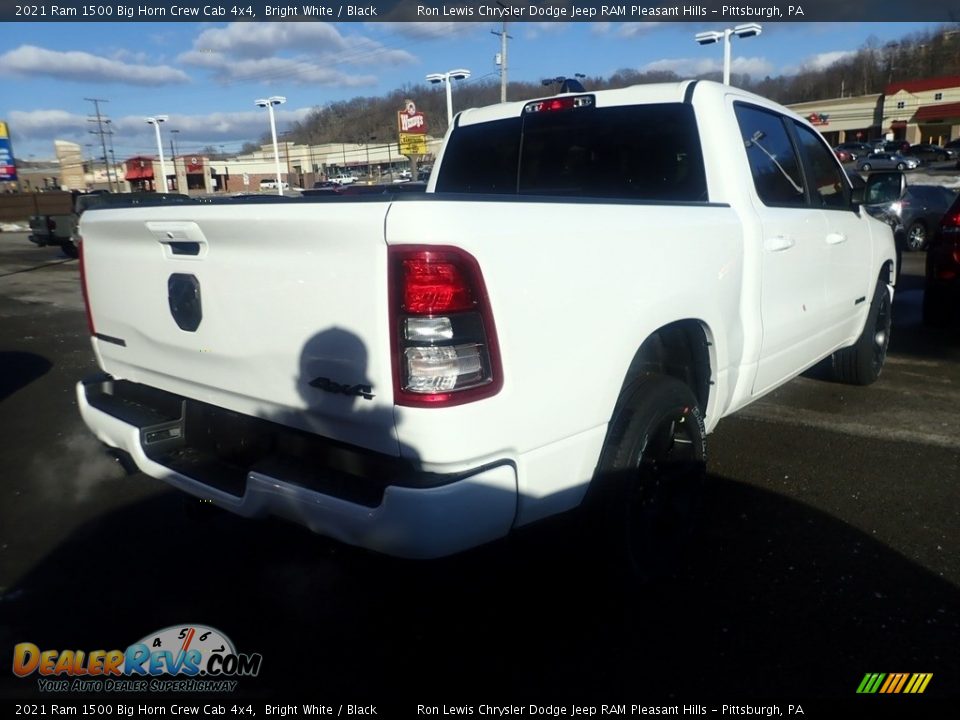 2021 Ram 1500 Big Horn Crew Cab 4x4 Bright White / Black Photo #5