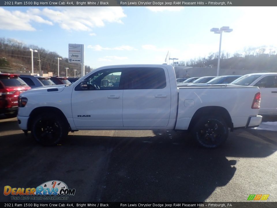 2021 Ram 1500 Big Horn Crew Cab 4x4 Bright White / Black Photo #6