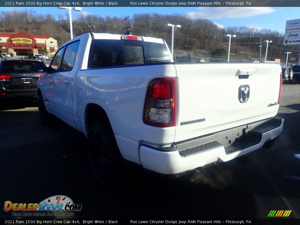 2021 Ram 1500 Big Horn Crew Cab 4x4 Bright White / Black Photo #7