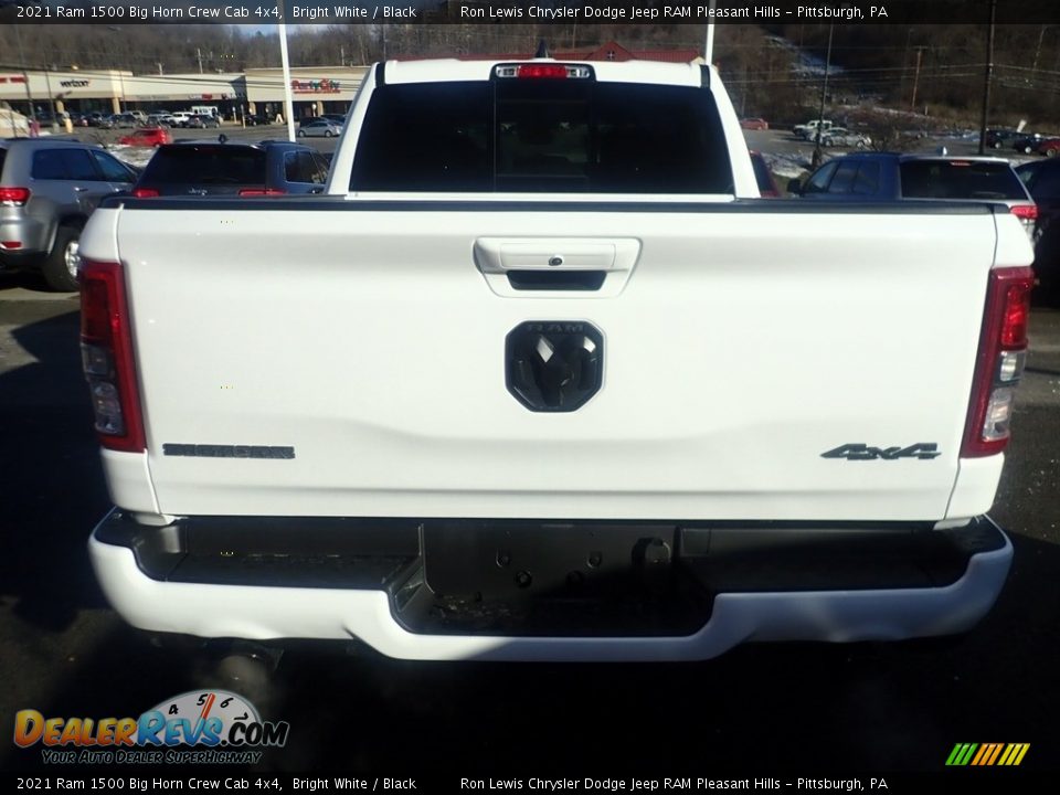 2021 Ram 1500 Big Horn Crew Cab 4x4 Bright White / Black Photo #8