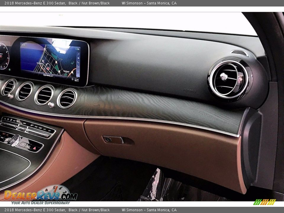 2018 Mercedes-Benz E 300 Sedan Black / Nut Brown/Black Photo #16