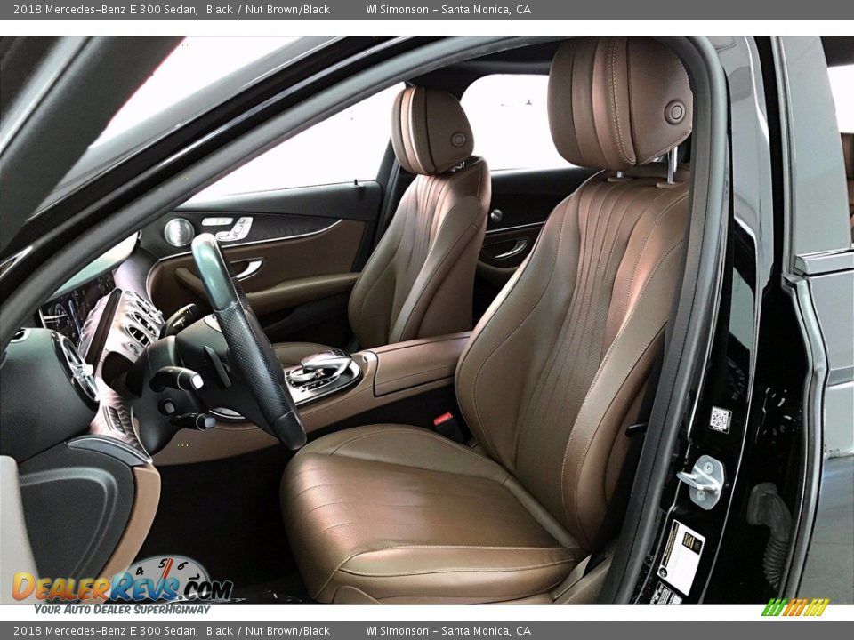 2018 Mercedes-Benz E 300 Sedan Black / Nut Brown/Black Photo #18