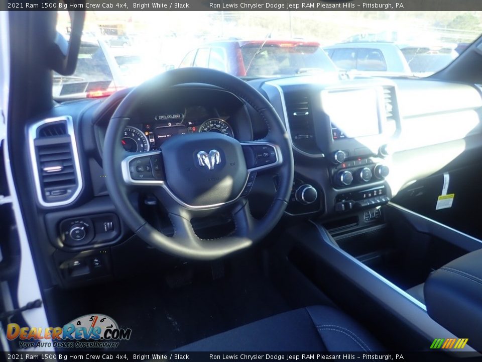 2021 Ram 1500 Big Horn Crew Cab 4x4 Bright White / Black Photo #12