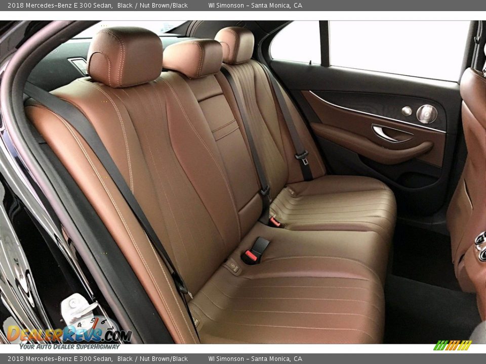 2018 Mercedes-Benz E 300 Sedan Black / Nut Brown/Black Photo #19