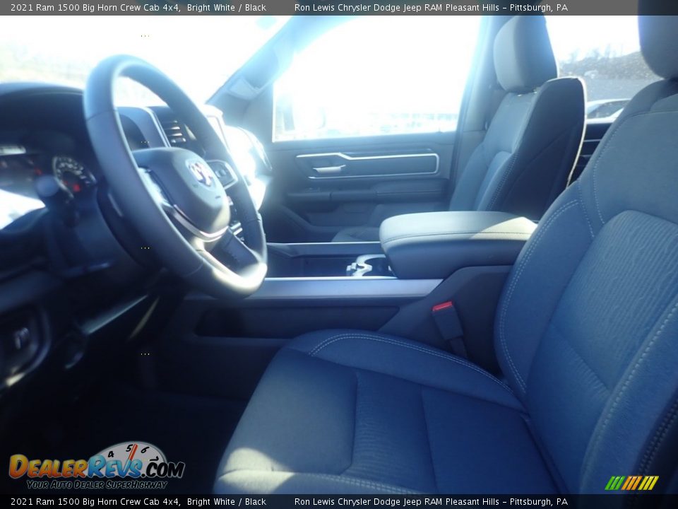 2021 Ram 1500 Big Horn Crew Cab 4x4 Bright White / Black Photo #14