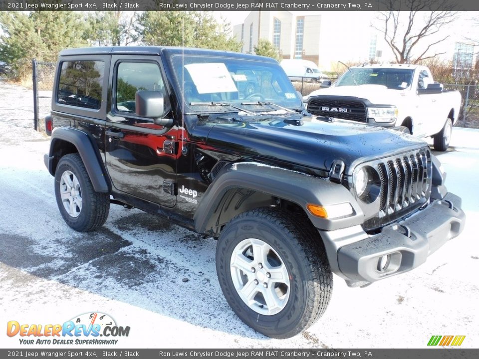 2021 Jeep Wrangler Sport 4x4 Black / Black Photo #3