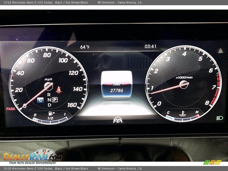 2018 Mercedes-Benz E 300 Sedan Black / Nut Brown/Black Photo #23