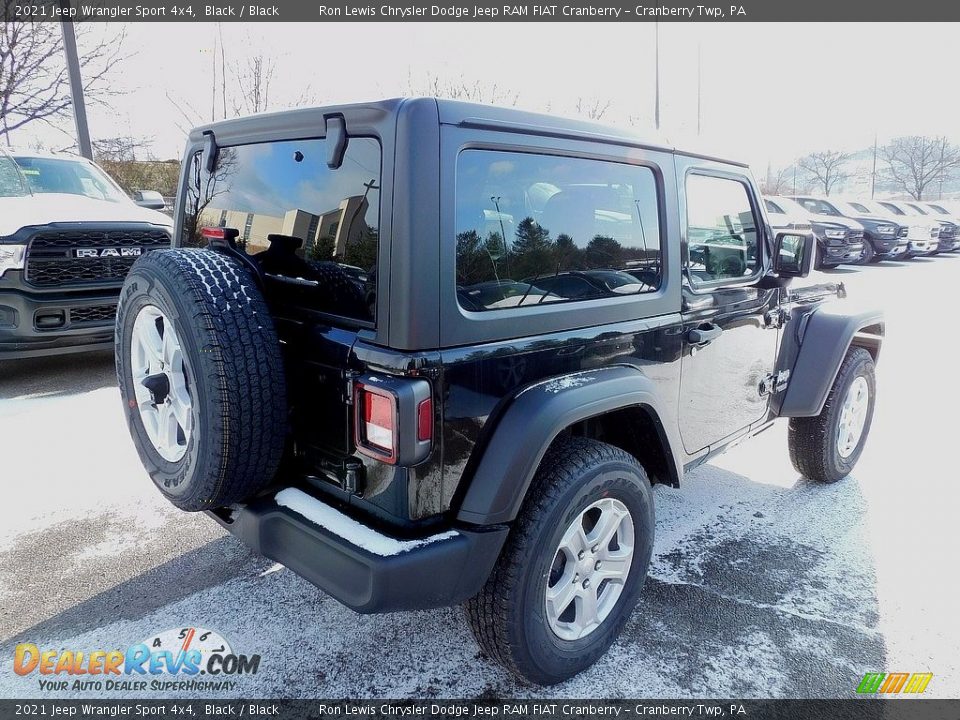 2021 Jeep Wrangler Sport 4x4 Black / Black Photo #5