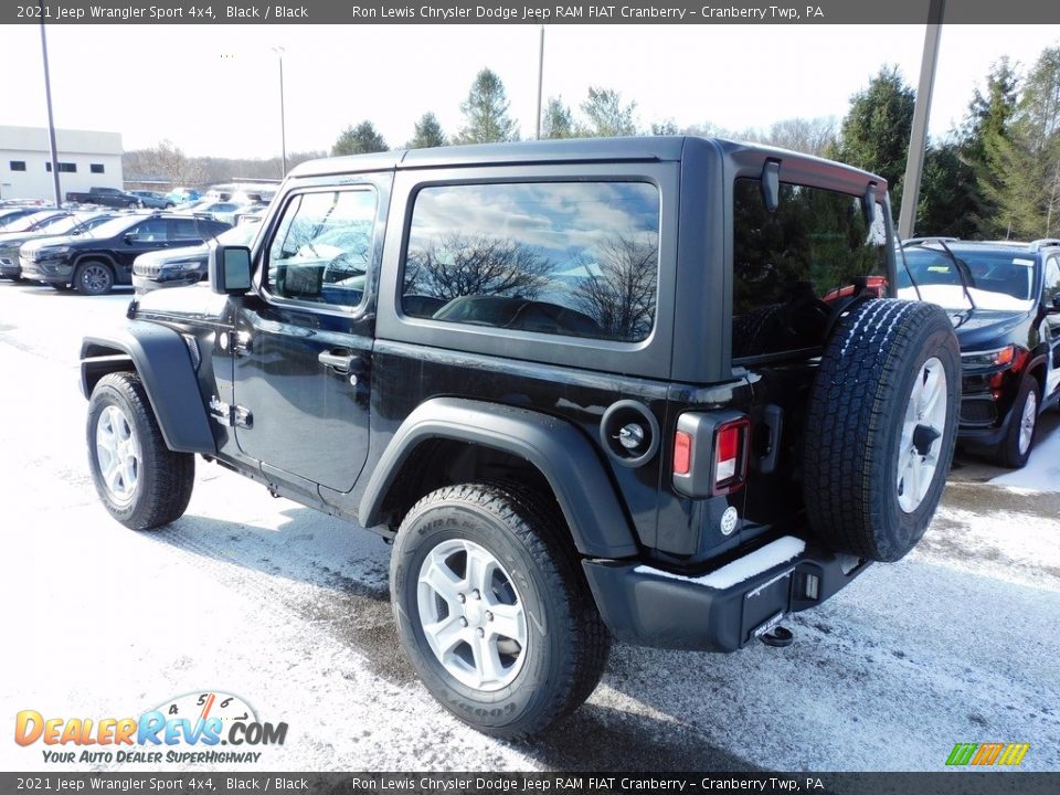 2021 Jeep Wrangler Sport 4x4 Black / Black Photo #8