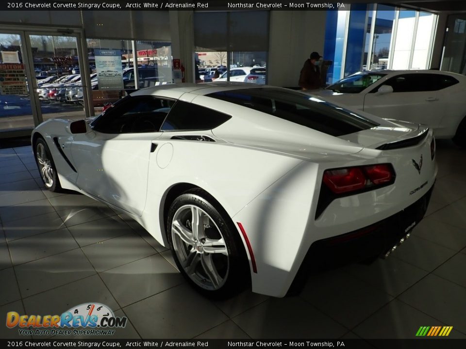 2016 Chevrolet Corvette Stingray Coupe Arctic White / Adrenaline Red Photo #5